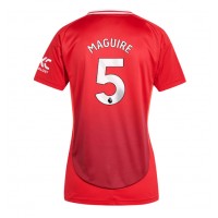 Dres Manchester United Harry Maguire #5 Domáci pre Ženy 2024-25 Krátky Rukáv